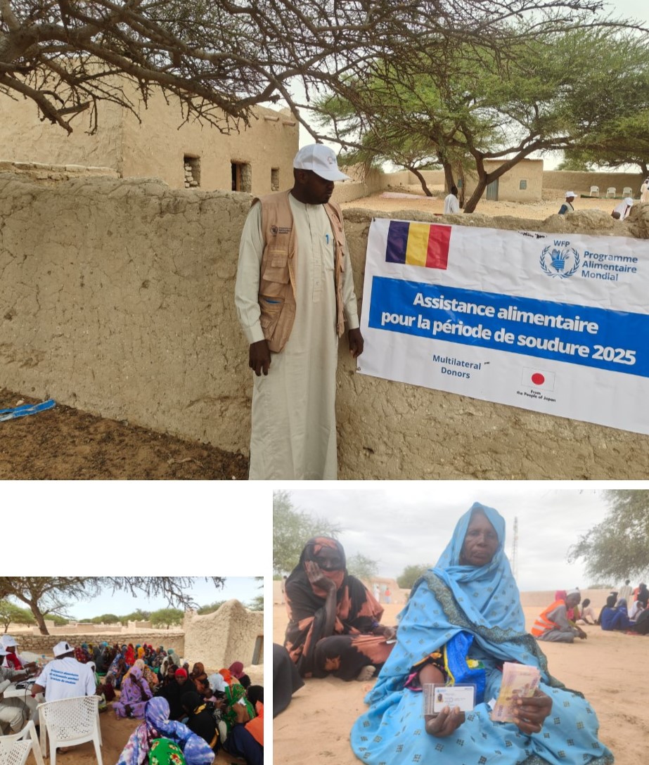 Assistance alimentaire pour la période de soudure ( distribution de cash) aux personnes vulnérables dans le Kanem Centre.